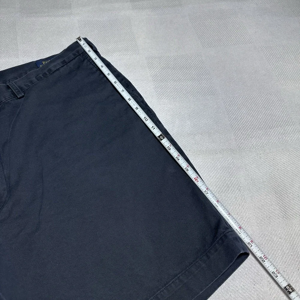 Polo Ralph Lauren Navy Blue Chino Flat Front Casual‎ Shorts Men's Size 44B